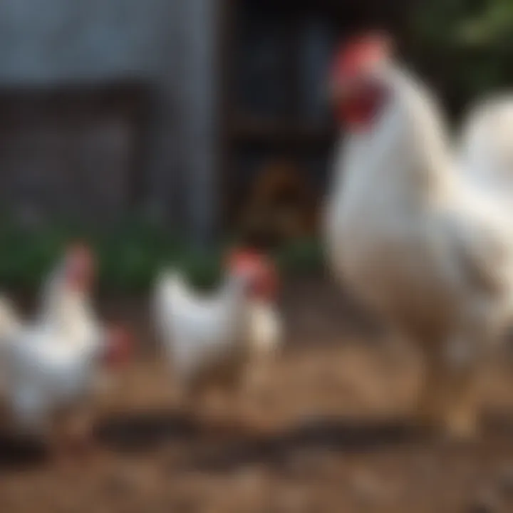 Children engaging with bantam chickens in a friendly environment