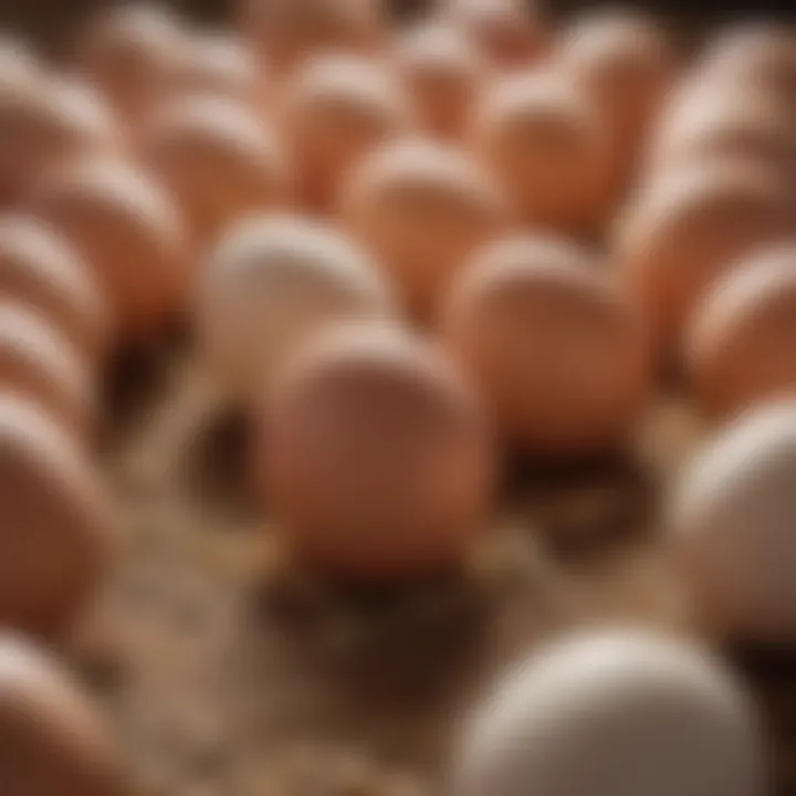 A close-up of egg quality influenced by organic nutrition