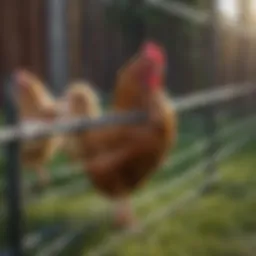 Strong wire fencing for chicken safety