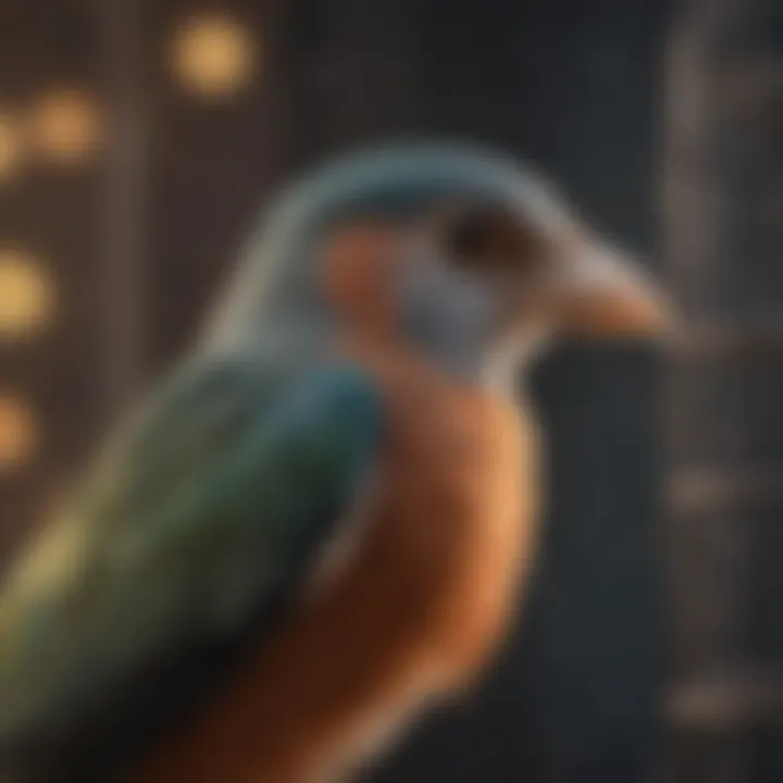 Close-up of bird cage materials highlighting strength and safety