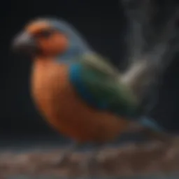 Various types of bird pen netting materials displayed together