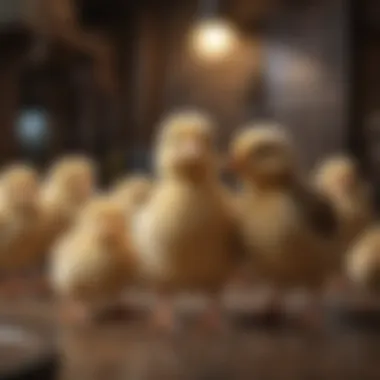 Chicks Interacting in a Safe Environment Chicks interacting in a safe environment
