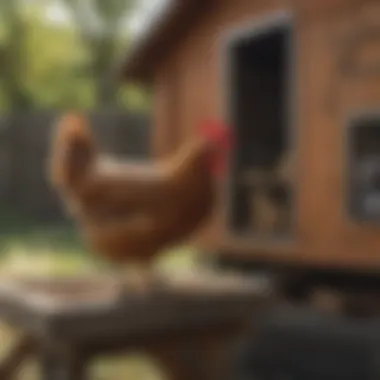 Maintenance Tasks for a Sustainable Chicken Coop Maintenance tasks being performed on a chicken coop