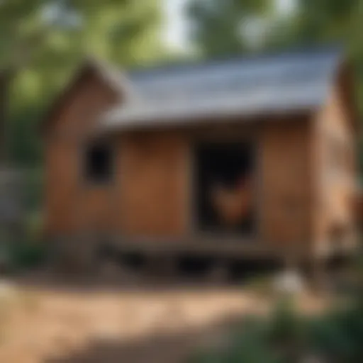 Sustainable chicken coop design with natural materials