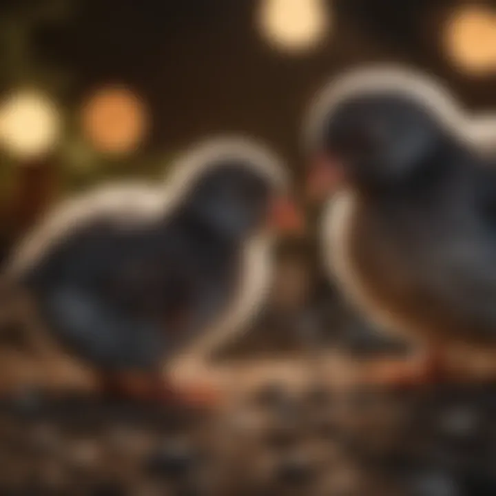 Healthy Barred Rock chicks being cared for in a cozy environment