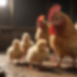 Physiological changes in hens during chick heat