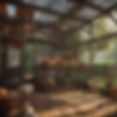 Spacious chicken coop setup