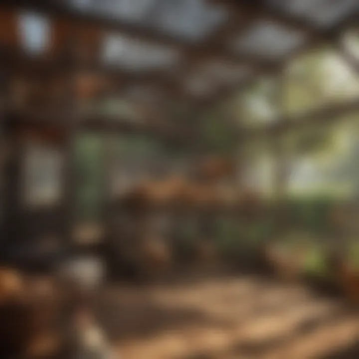 Spacious chicken coop setup