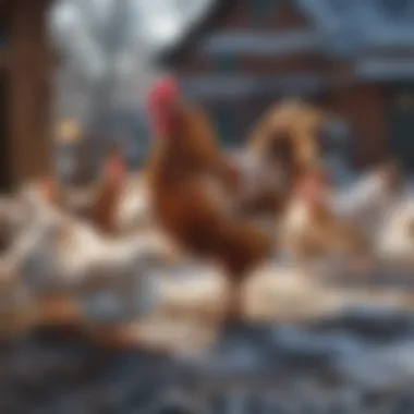 Nourishing Your Flock During the Chilly Months Chickens enjoying winter feed