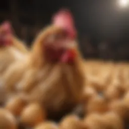 Diverse chicken breeds known for egg production