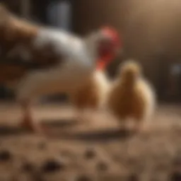 Nutrient-rich feed for pullets promoting growth