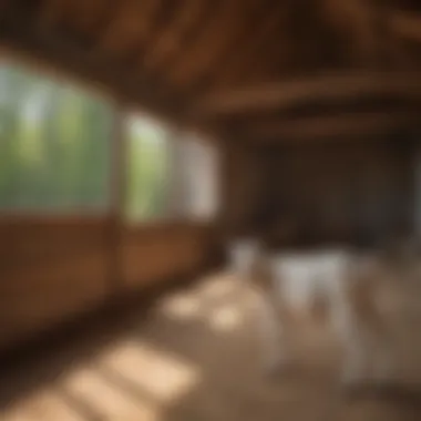 Essential Goat Barn Construction Materials Illustration of essential goat barn materials and construction elements