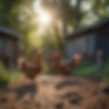 Ideal Coop Setup for Backyard Chickens Chickens enjoying a well-maintained coop
