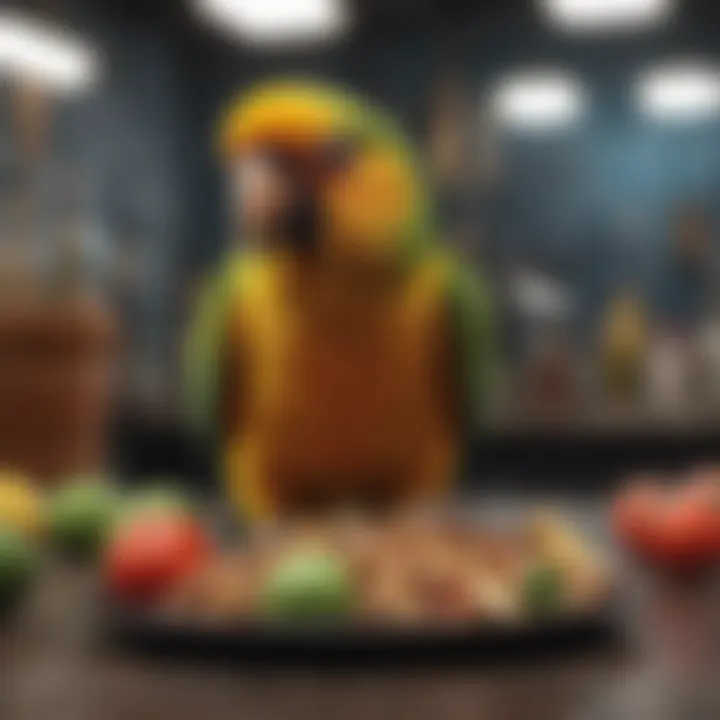 Nutritional chart for parrot dietary needs