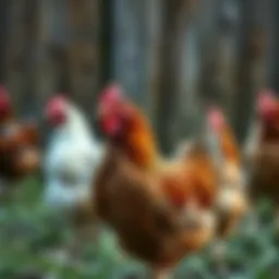 Diverse chicken breeds suitable for egg production