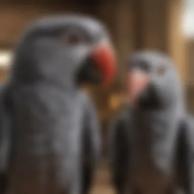 Understanding Genetic Traits in African Greys Illustration of genetic traits in African Grey parrots