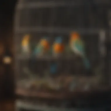 Variety of Bird Cage Skirts Various bird cage skirts displayed in different colors and patterns