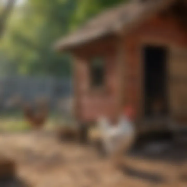 A variety of materials used for constructing a chicken coop.