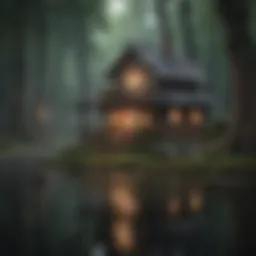 A cozy duck house designed for comfort