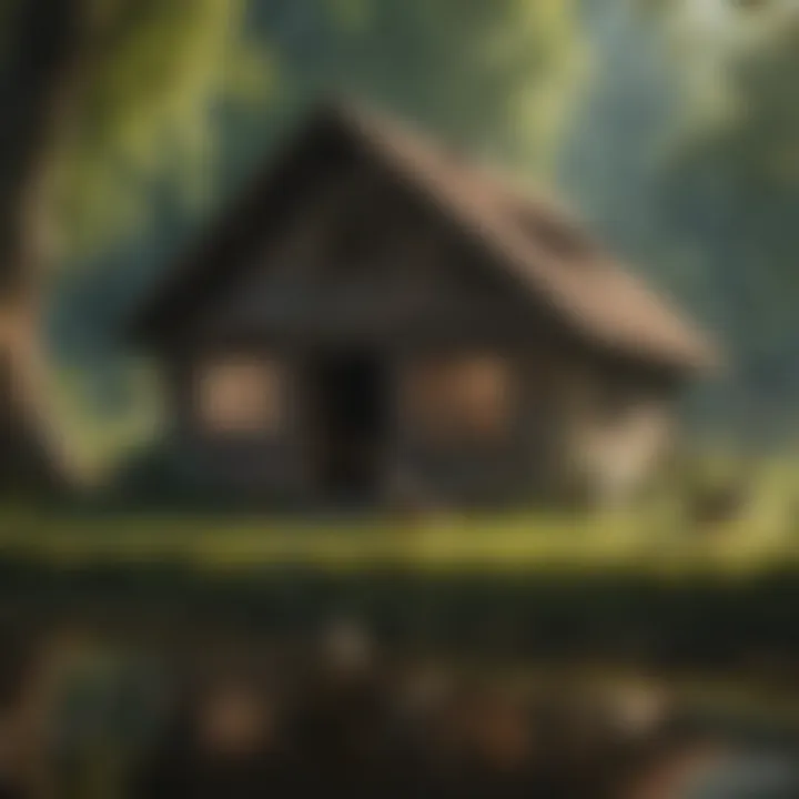 Ideal location for setting up a duck house