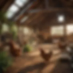 Spacious and well-ventilated hen house design for poultry comfort