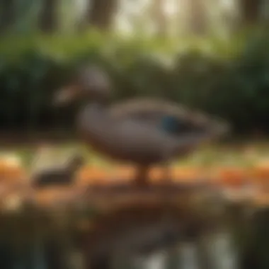 Nutritional Needs of Ducks Varied diet for ducks including grains and vegetables