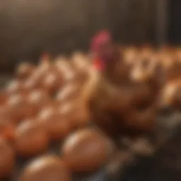 Different breeds of chickens suitable for egg production