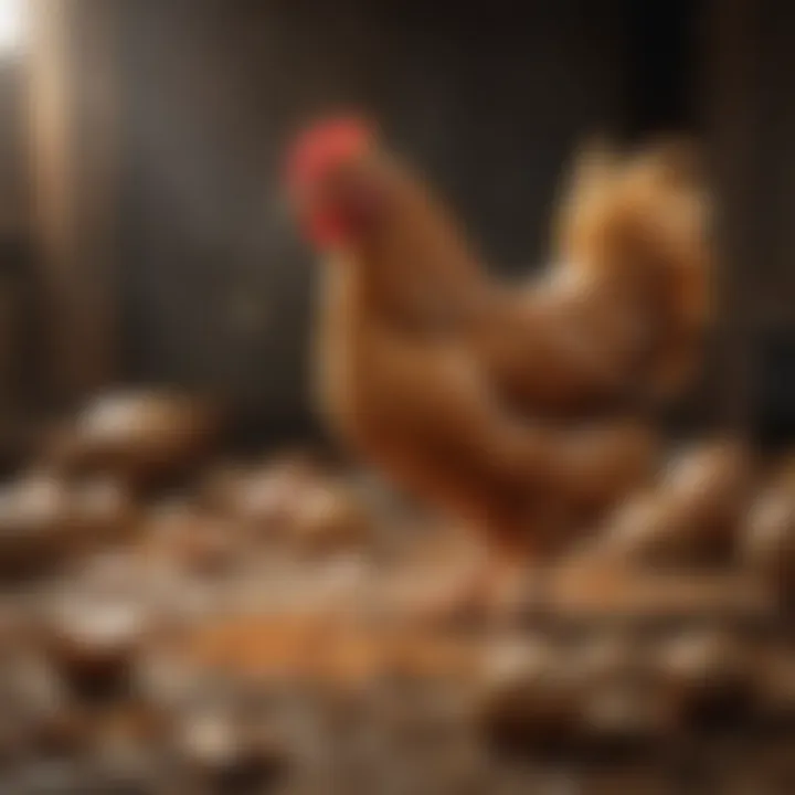 Nutrient-rich feed for healthy chickens