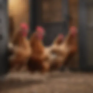 Hens enjoying a secure environment