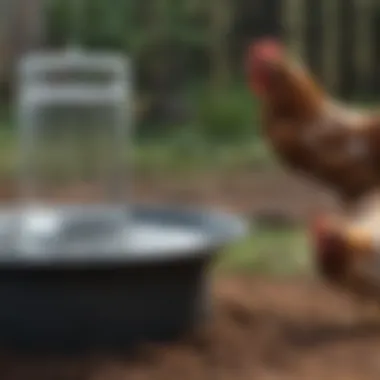 Different types of water feeders for poultry