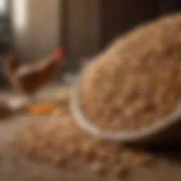 A variety of grains and seeds for chickens