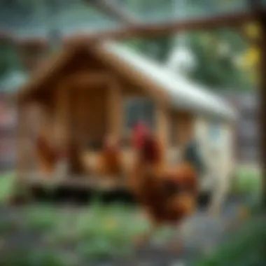 Cozy and practical chicken coop design