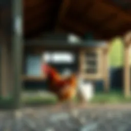 A well-designed chicken coop showcasing effective ventilation and space management.