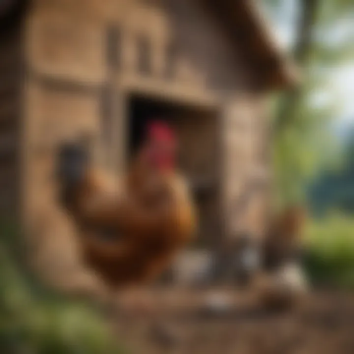 Close-up of essential materials used for building hen houses