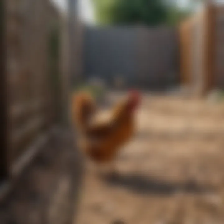 Different types of materials suitable for building a chicken run