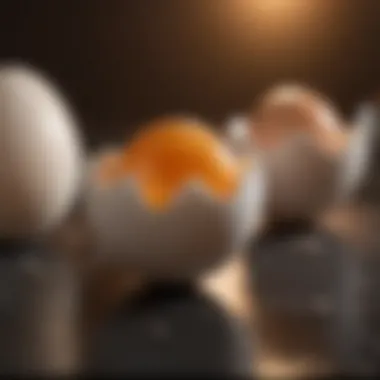 Diagram showing the components of an egg