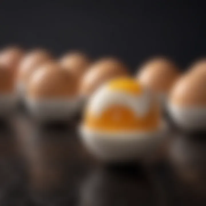 Visual representation of common misconceptions about egg freshness