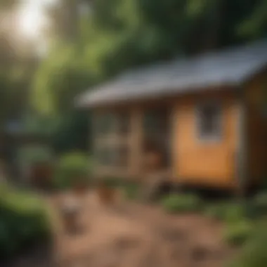 A spacious chicken coop with an integrated enclosure surrounded by greenery.