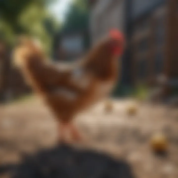 Safety measures implemented in a compact chicken run