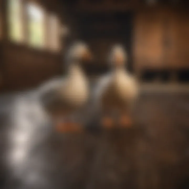 Durable flooring options for a duck-friendly environment