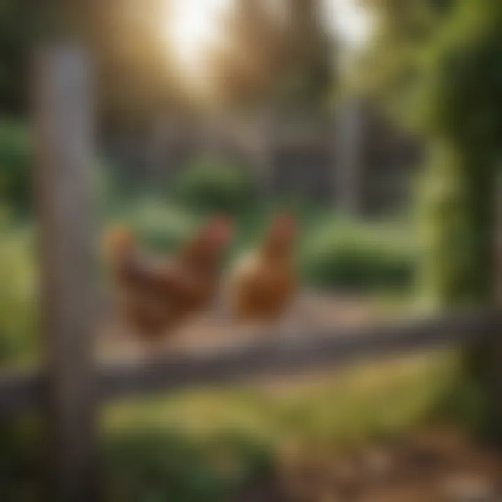 A detailed view of construction techniques for a secure garden fence