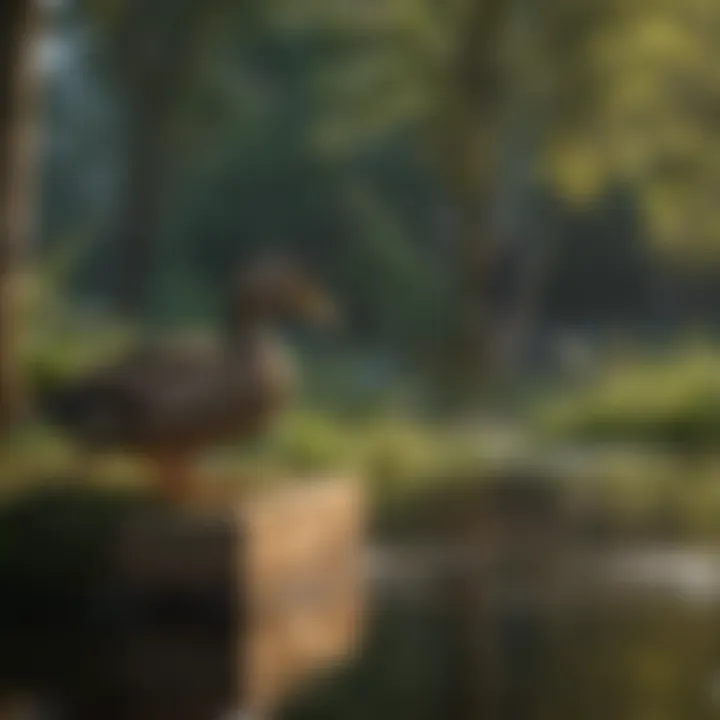 Environmental considerations in designing duck feeding stations