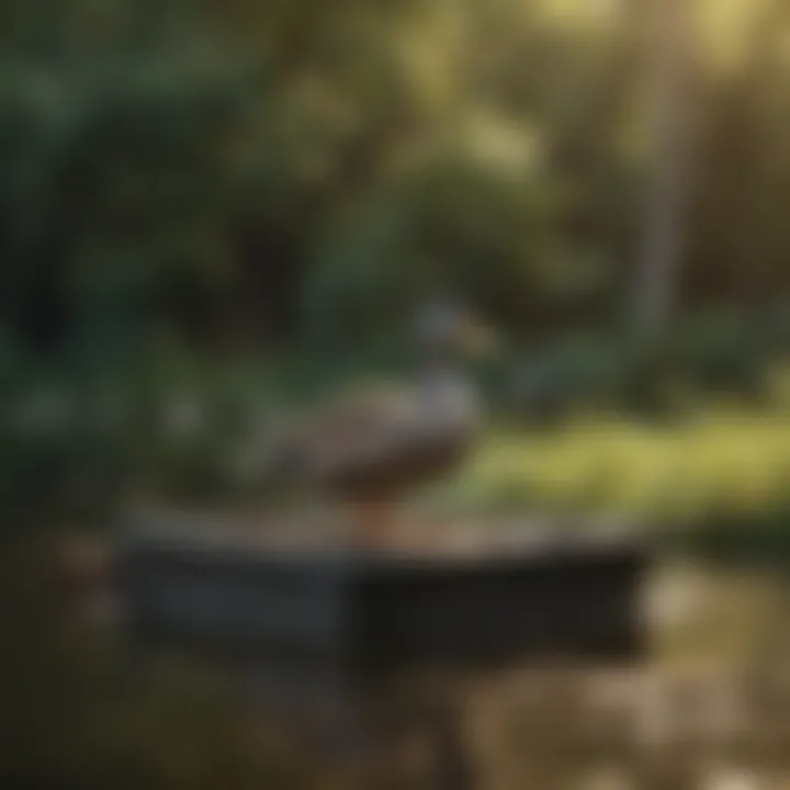 Innovative duck feeder design showcasing versatility and functionality
