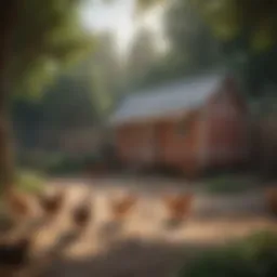 Spacious chicken coop design for ten chickens