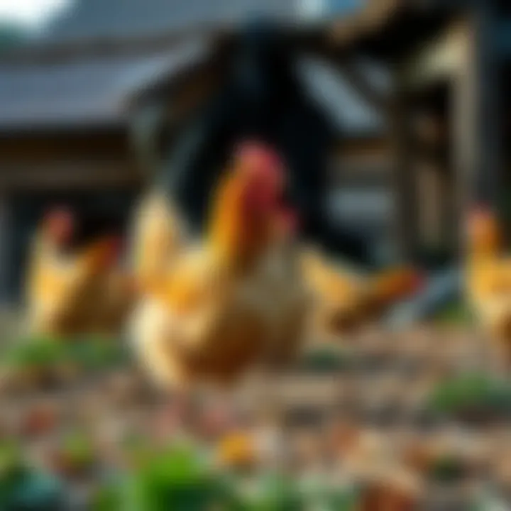 Natural environment for free-range chickens