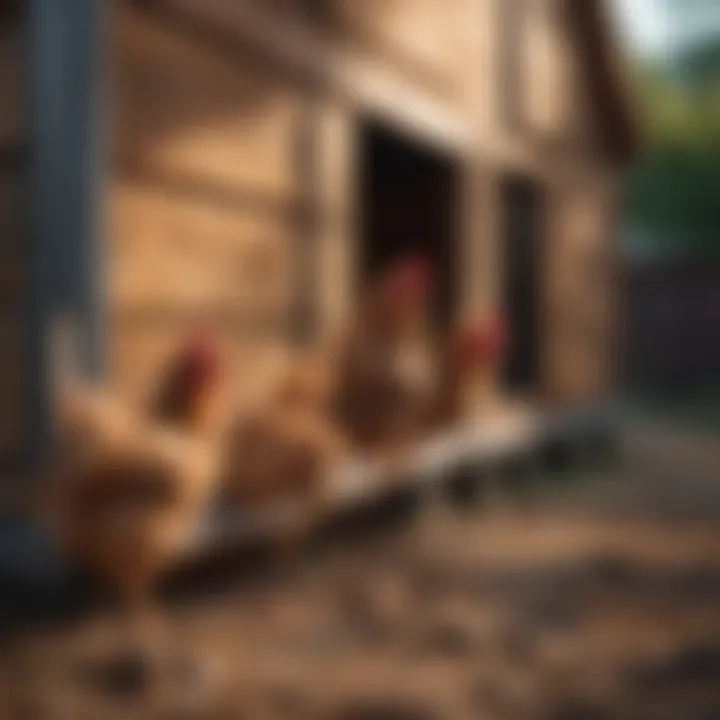 Illustration of ventilation systems for chicken coops