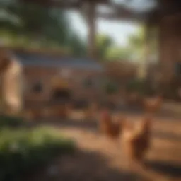 Spacious chicken coop showcasing optimal design and layout for hen comfort