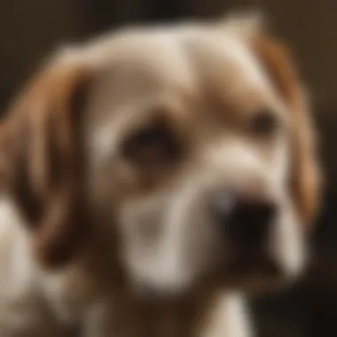 A close-up of a dog’s undercoat being removed efficiently