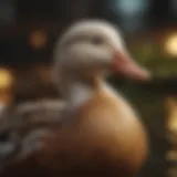 Variety of domestic duck breeds showcasing their unique features