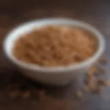 A bowl filled with dried mealworms showcasing their rich texture